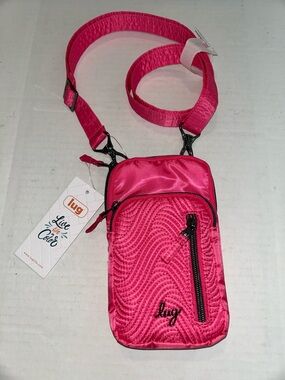 Lug Pitter Patter small crossbody/belt  bag powerful pink NEW